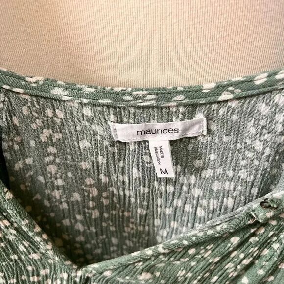NWOT Maurice Green With White 3/4 Sleeved Blouse #YC22 - Picture 4 of 5